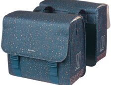 Dubbele fietstas Basil Flair 35 liter - navy