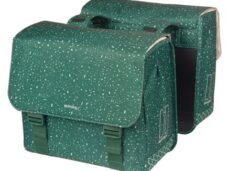 Dubbele fietstas Basil Flair 35 liter - groen