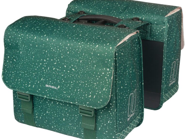Dubbele fietstas Basil Flair MIK 35 liter 15 x 35 x 31 cm (2x) - groen