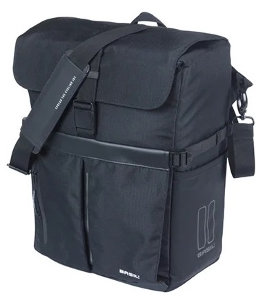 Basil Move MIK Bicycle Shoulder Bag 15 liters 14 x 24 x 34 cm - Black