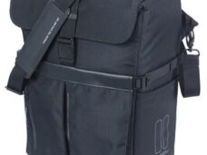 Fietsschoudertas Basil Move MIK studs 14 liter 14 x 24 x 34 cm - zwart