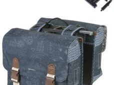 Dubbele fietstas Basil Bohème MIK 35 liter - indigo blauw