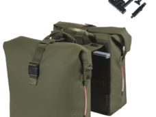 Dubbele fietstas Basil SoHo Nordlicht MIK 41 liter 15 x 31 x 38 cm - Moss Green
