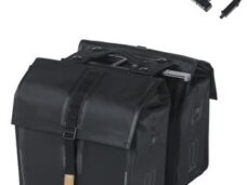Dubbele fietstas Basil Urban Dry MIK 50 liter 16 x 31 x 32 cm (2x) - Mat zwart