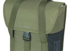 Enkele fietstas Basil GO 16 liter 15 x 29 x 34 cm - donkergroen