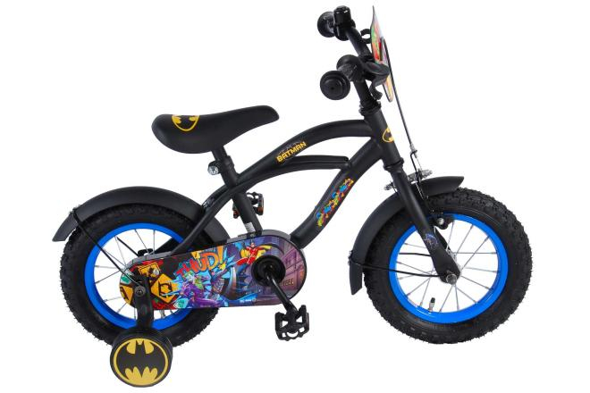 Kinderfiets 12" Batman - zwart/geel
