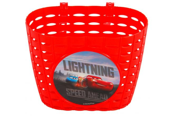 Fietsmand Disney Cars plastic - rood