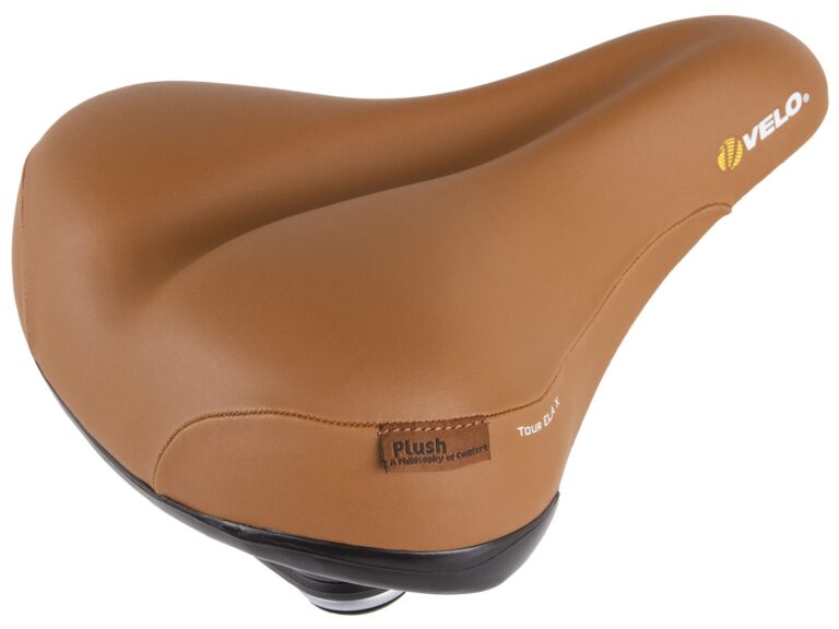Fietszadel Velo Plush met elastomeer demping - bruin