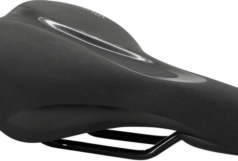 Fietszadel Selle Royal Rio Moderate Unitech met greep - zwart (werkplaatsverpakking)