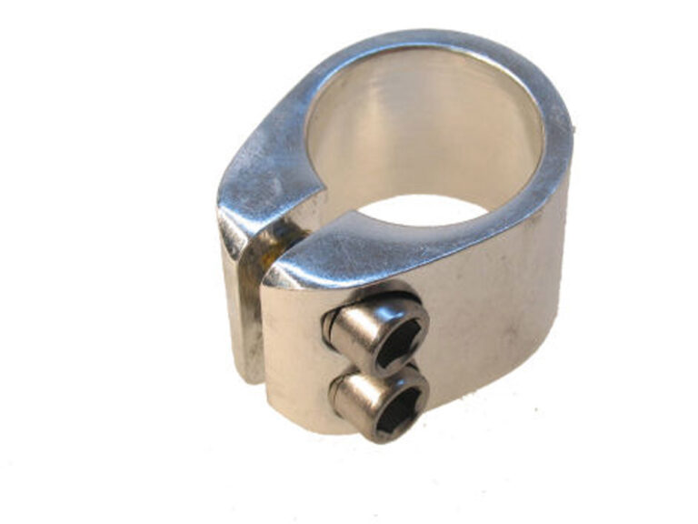 Zadelpenklem Freestyle 2-bouts - Ø 28.6 mm - zilver