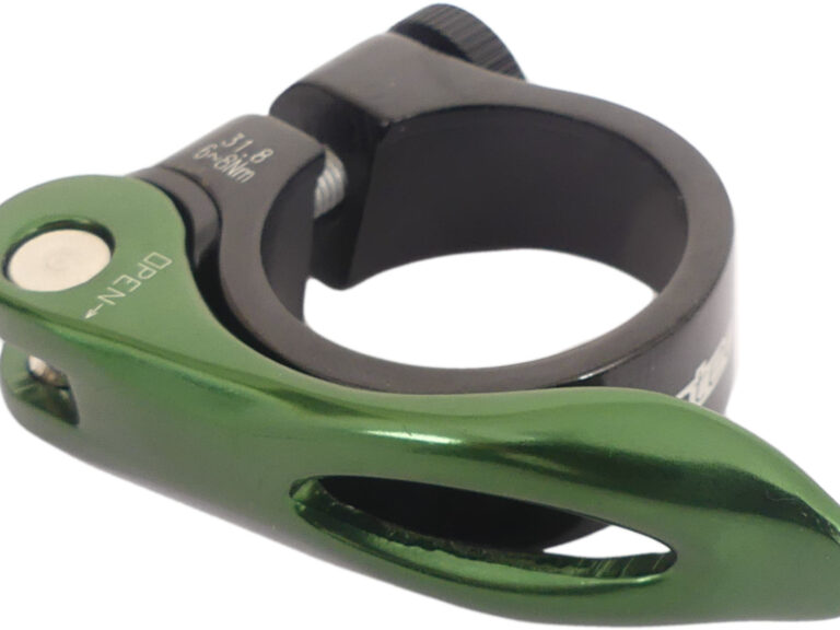 Zadelpenklem Ergotec SCQ-0100 ø31,8 mm aluminium met snelspanner - zwart/groen