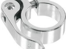 Zadelpenklem Ergotec SCQ-030 ø34,9 aluminium met snelspanner - zilver