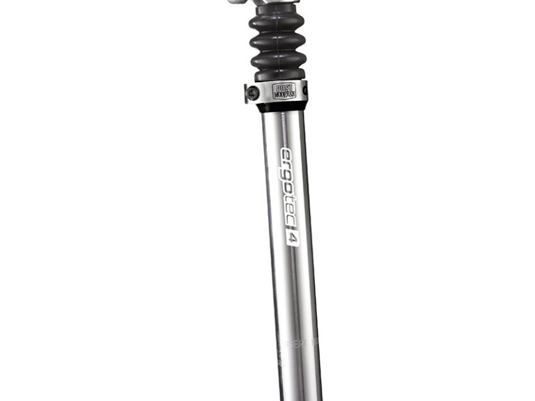 Telescopische verende zadelpen Ergotec Glide ø27.2 mm / 350 mm - zilver