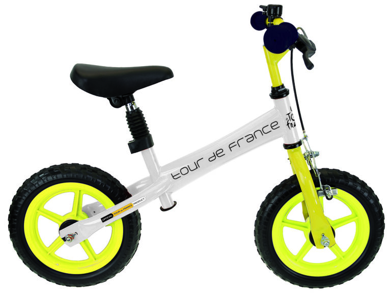 Loopfiets Tour de France - wit met gele wielen