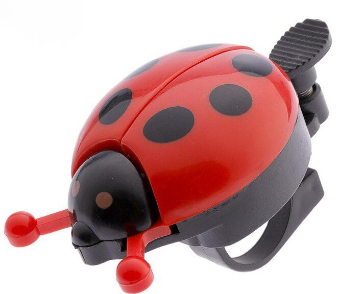 Fietsbel PexKids Lieveheersbeestje - rood/zwart