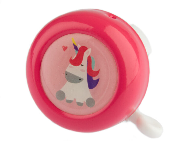 Fietsbel PexKids Unicorn - roze/wit
