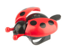 Kinderbel PexKids Lieveheersbeestje met openstaande vleugels - rood/zwart