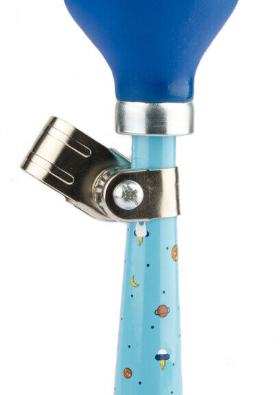 Fietstoeter recht PexKids Rocket - blauw met blauwe bol