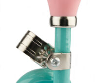 Fietstoeter krul PexKids - groen met roze bol