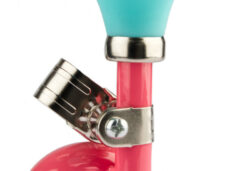 Fietstoeter krul PexKids - roze met groene bol