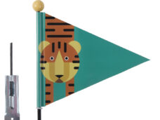 Veiligheidsvlag PexKids Tiger - groen met tijgerprint