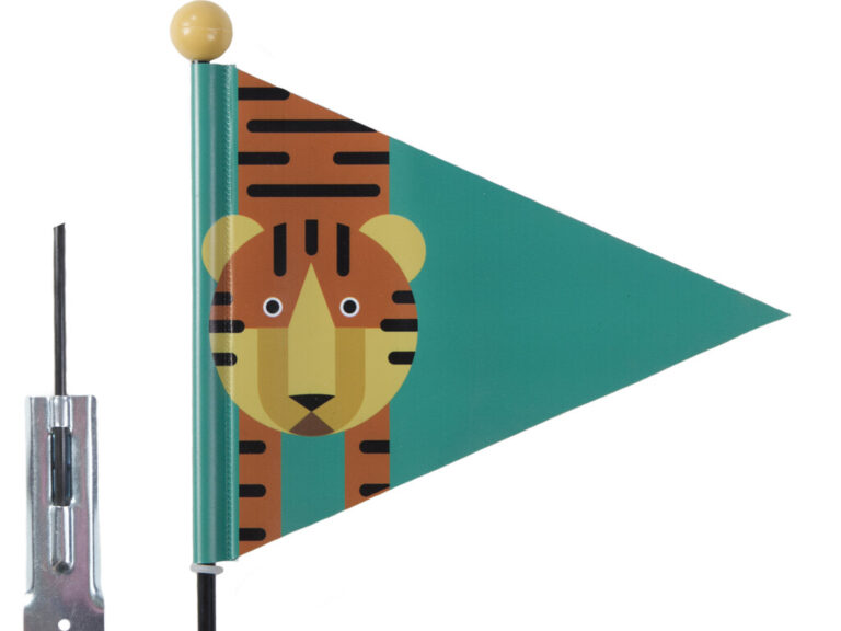 Veiligheidsvlag PexKids Tiger - groen met tijgerprint