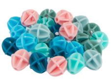 Spaakkralen PexKids "bolletjes" - assorti van 6 kleuren (30 stuks op kaart)