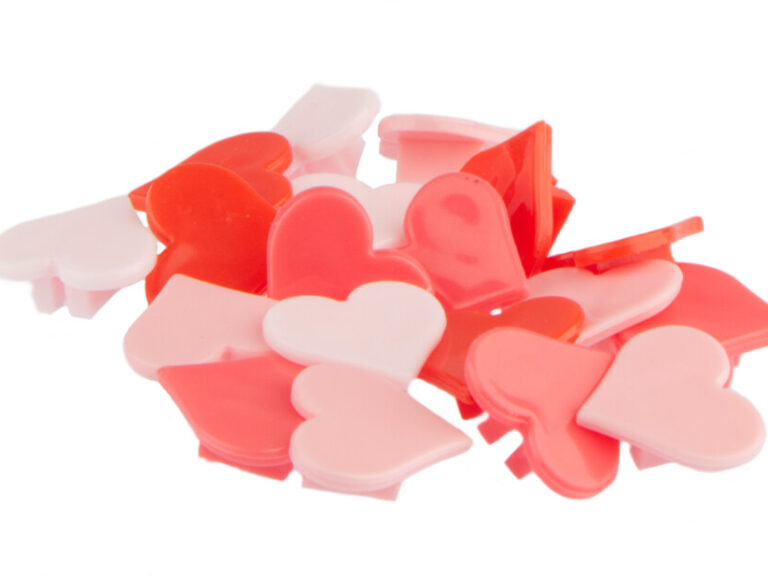 Spaakkralen PexKids "hartjes" assorti van 4 kleuren (20 stuks op kaart)