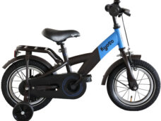 Kinderfiets Kyoso X-Rider 12 inch met remnaaf - zwart/blauw
