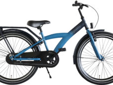 Kinderfiets Kyoso X-Rider 24 inch met remnaaf - donkerblauw/aqua