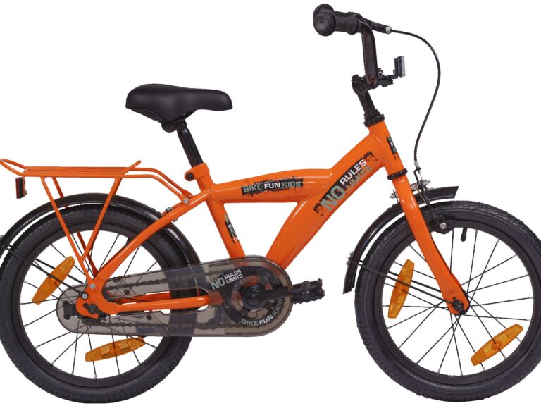 Kinderfiets 12" Bikefun No Rules - oranje