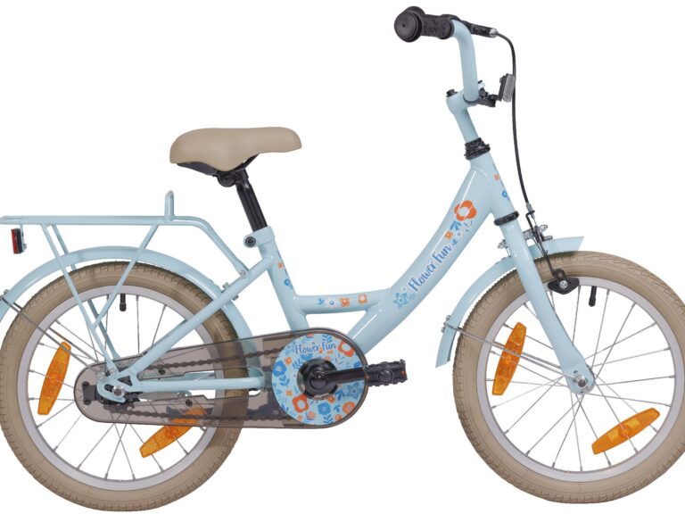 Kinderfiets 16" Bikefun Flower Fun - blauw