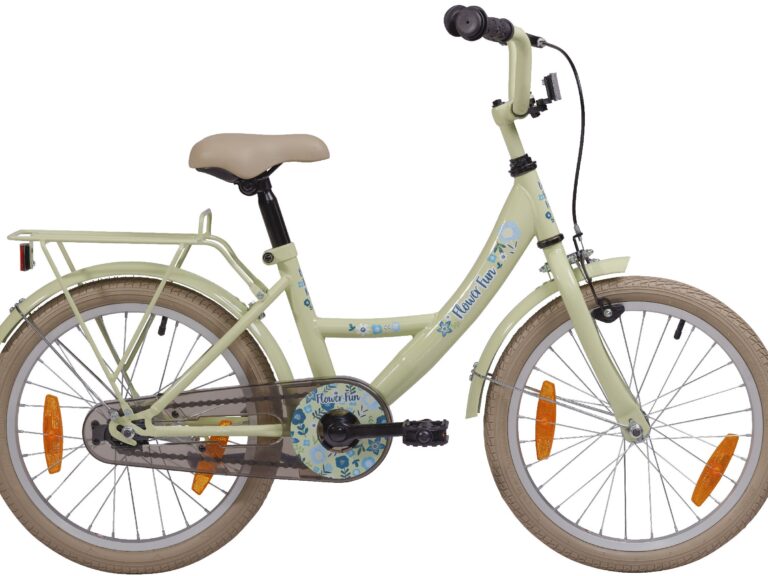 Kinderfiets 18" Bikefun Flower Fun - groen