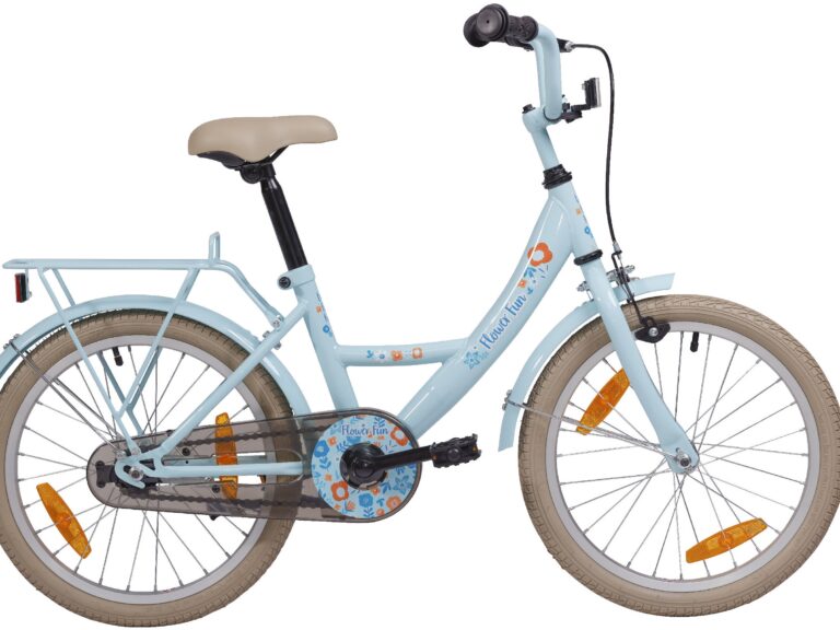 Kinderfiets 18" Bikefun Flower Fun - blauw