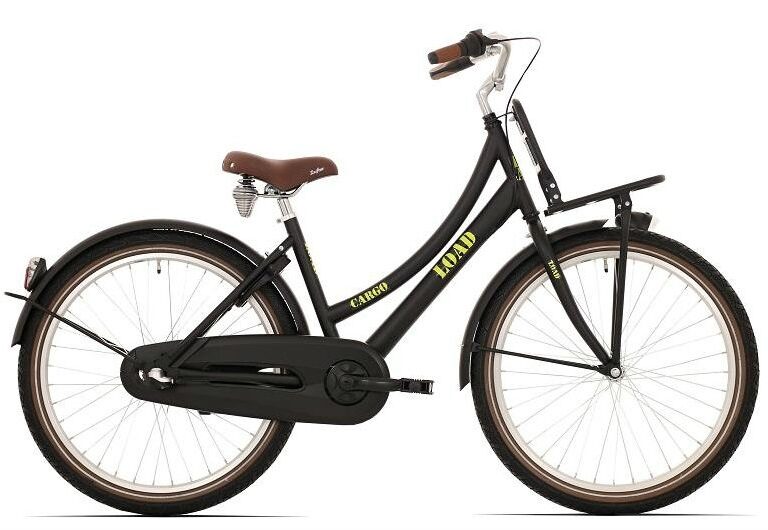 Kinderfiets Bikefun Load 20 inch met remnaaf - Mat Zwart