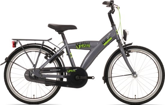 Kinderfiets Bikefun Urban City 20 inch met Remnaaf - Titanium