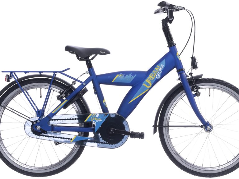 Kinderfiets Bikefun Urban City 20 inch met Remnaaf - Kobalt Mat Blauw