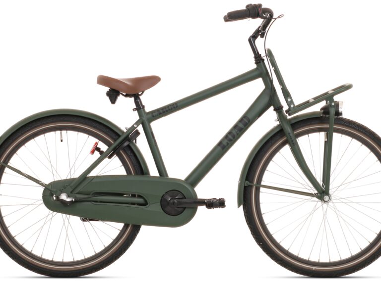 Kinderfiets Bikefun Load 24 inch met Nexus 3 versnelling/remnaaf - Kaki Mat Groen