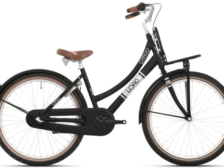 Kinderfiets Bikefun Urban City 24 inch met Nexus 3 versnelling/remnaaf - Mat Zwart