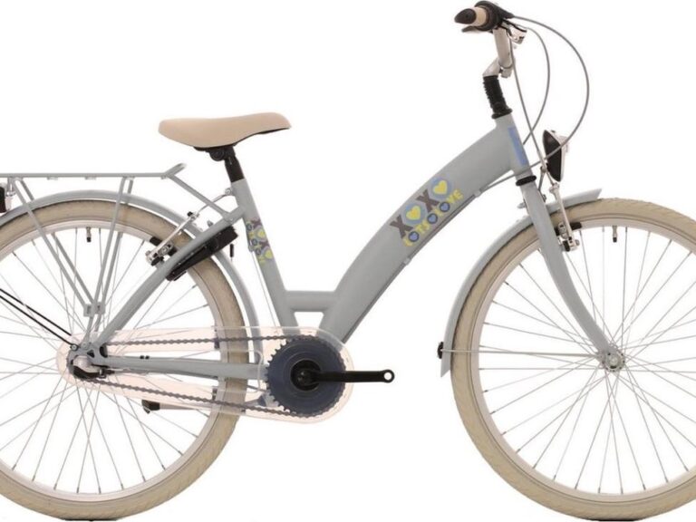 Kinderfiets Bikefun Lots of Love 24 inch met Nexus 3 versnelling/remnaaf - Lichtblauw