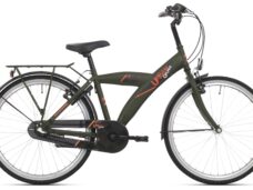 Kinderfiets Bikefun Urban City 24 inch met Nexus 3 versnelling/remnaaf - Mat Groen
