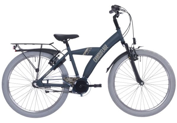 Kinderfiets 26" Bike Fun Camouflage met Shimano Nexus 3  - mat donkergroen