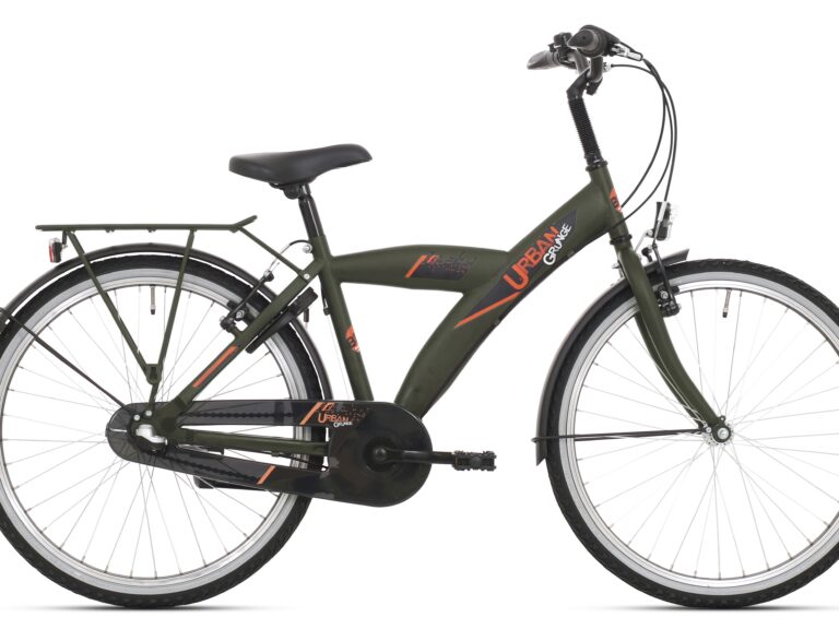 Kinderfiets Bikefun Urban City 26 inch met Nexus 3 versnelling/remnaaf - Mat Groen