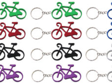 Sleutelhanger aluminium fiets (12 stuks)