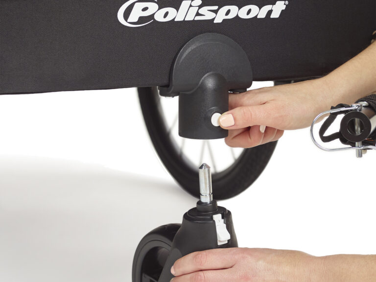 Kindertrailer Polisport voor wandelen en fietsen