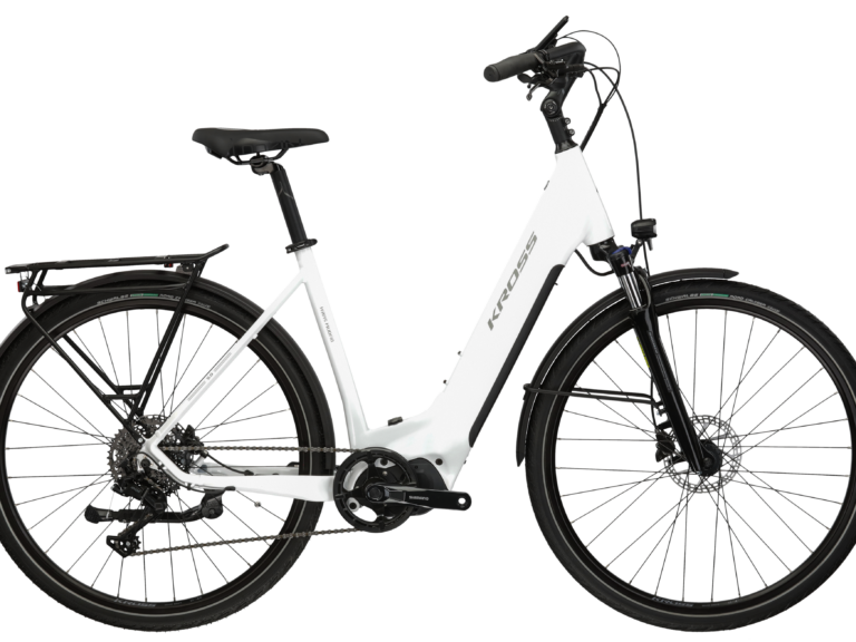 E-Trekking Bike Kross Trans Hybrid 5.0 LS - 28 inch - Frame L (19 inch) - Wit