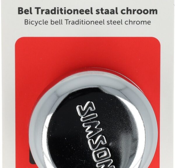 Fietsbel Simson Traditioneel - chroom