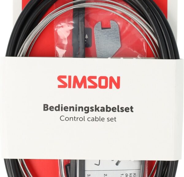 Versnellingskabelset Simson nexus 4/7/8 RVS - zwart