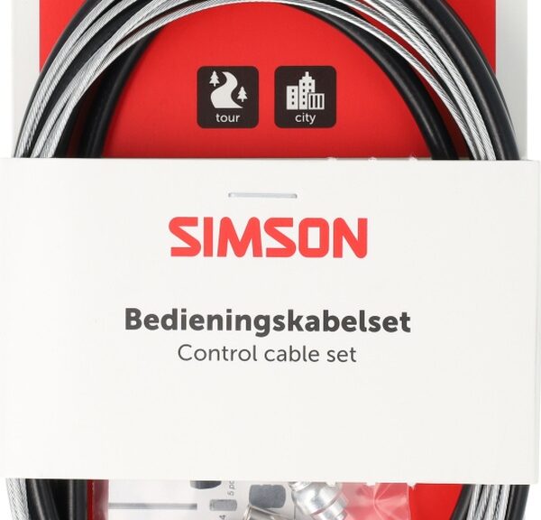 Remkabelset Simson compleet universeel - zwart