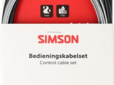 Trommelremkabelset Simson compleet universeel RVS - zwart